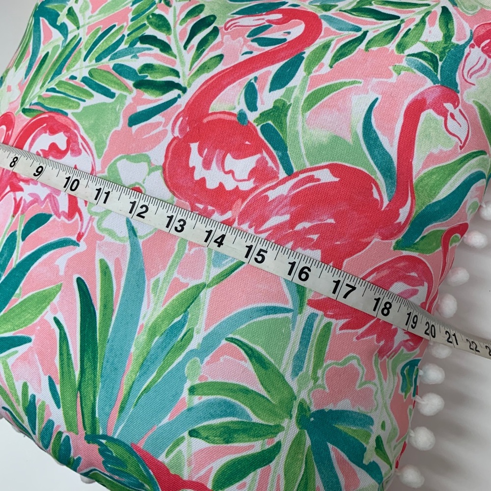 Flamingo & Palm Tree Indoor Outdoor Pillow NEW - Picture 6 of 6